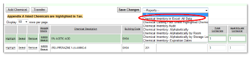 Inventory Reports sample