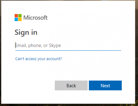 SharePoint sign in modal graphic