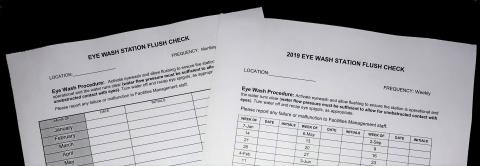 Picture of Eyewash Sheets