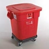 Red Biohazard Tub Red Biohazard Tub