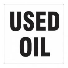 used oil label